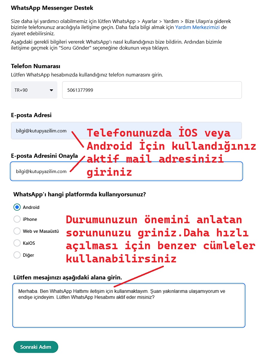 Kapatılan WhatsApp Nasıl Açılır? Detaylı Anlatım 2 Kapatılan WhatsApp Nasıl Açılır